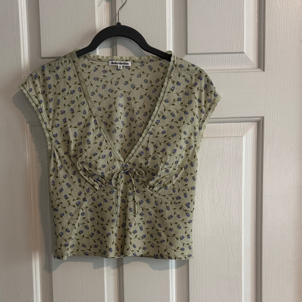 Reformation floral top 0